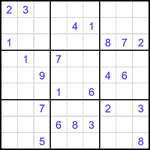 Судоку 9х9 #2583 очень трудный