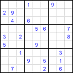 Судоку 9х9 #2585 очень трудный