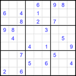 Судоку 9х9 #2586 очень трудный