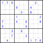 Судоку 9х9 #2593 очень трудный