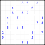 Судоку 9х9 #2595 очень трудный