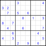 Судоку 9х9 #2601 очень трудный