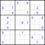 Судоку 9х9 #2602 очень трудный
