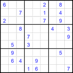 Судоку 9х9 #2603 очень трудный