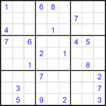 Судоку 9х9 #2616 очень трудный