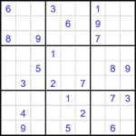 Судоку 9х9 #2617 очень трудный