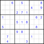 Судоку 9х9 #2620 очень трудный
