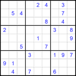 Судоку 9х9 #2623 очень трудный