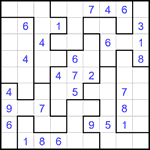 Судоку-пазл 9х9 #389 средний