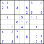 Судоку 9х9 #2663 легкий