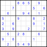 Судоку 9х9 #2667 легкий