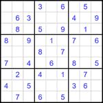Судоку 9х9 #2668 легкий