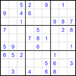 Судоку 9х9 #2669 легкий
