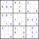 Судоку 9х9 #2670 легкий