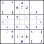 Судоку 9х9 #2672 легкий