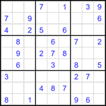 Судоку 9х9 #2673 легкий