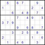 Судоку 9х9 #2678 легкий