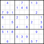Судоку 9х9 #2679 легкий