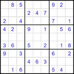 Судоку 9х9 #2681 легкий