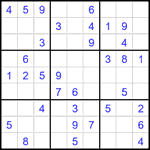 Судоку 9х9 #2683 легкий