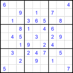 Судоку 9х9 #2684 легкий