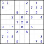 Судоку 9х9 #2685 легкий