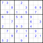 Судоку 9х9 #2686 легкий