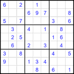 Судоку 9х9 #2689 легкий