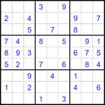 Судоку 9х9 #2692 легкий