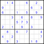 Судоку 9х9 #2694 легкий