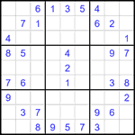 Судоку 9х9 #2695 легкий