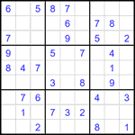 Судоку 9х9 #2696 легкий