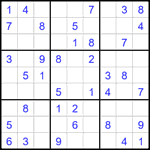 Судоку 9х9 #2698 легкий