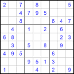 Судоку 9х9 #2699 легкий