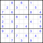 Судоку 9х9 #2702 легкий