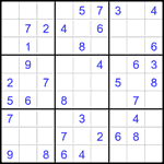 Судоку 9х9 #2706 легкий