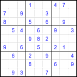 Судоку 9х9 #2708 легкий