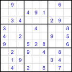 Судоку 9х9 #2709 легкий