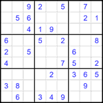 Судоку 9х9 #2710 легкий