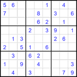 Судоку 9х9 #2715 легкий