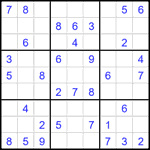 Судоку 9х9 #2717 легкий