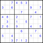 Судоку 9х9 #2719 легкий