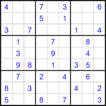 Судоку 9х9 #2721 легкий