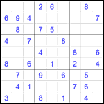 Судоку 9х9 #2722 легкий