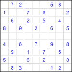 Судоку 9х9 #2723 легкий