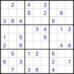 Судоку 9х9 #2724 легкий