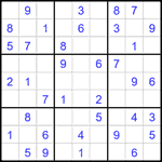 Судоку 9х9 #2725 легкий