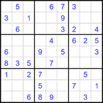 Судоку 9х9 #2726 легкий