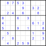 Судоку 9х9 #2728 легкий