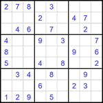 Судоку 9х9 #2733 легкий